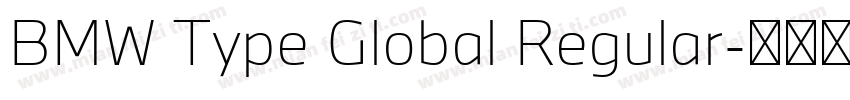 BMW Type Global Regular字体转换